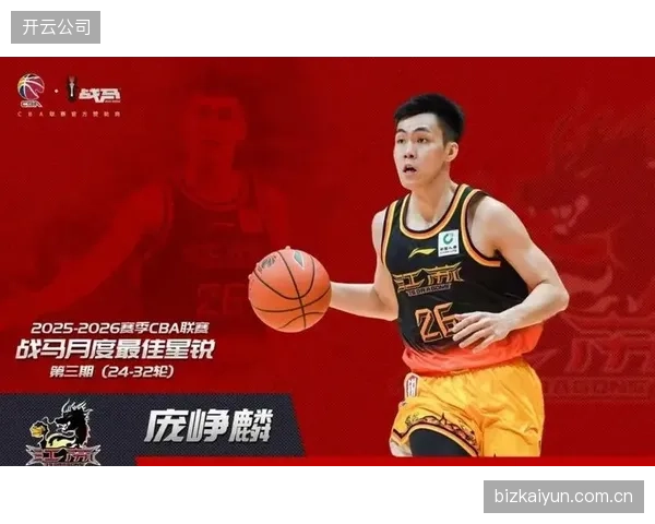 江苏队新秀庞峥麟打出惊艳赛季，以黑马之姿入选最佳阵容一阵震撼联盟。